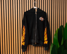 Load image into Gallery viewer, SAAH Flame Zip-Up Hoodie