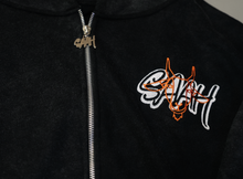 Load image into Gallery viewer, SAAH Flame Zip-Up Hoodie
